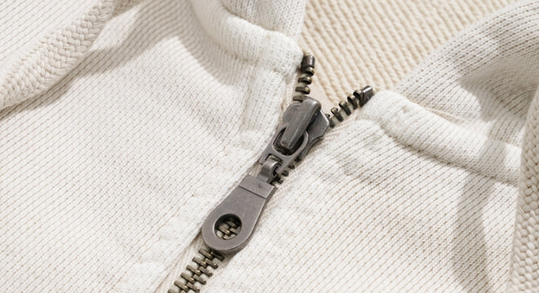 ダブルユーブイプロジェクト(WV PROJECT)  Dust Pigment Hood Zip-up Grey Beige MJOT7437