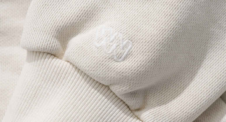 ダブルユーブイプロジェクト(WV PROJECT)  Dust Pigment Hood Zip-up Grey Beige MJOT7437