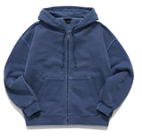 ダブルユーブイプロジェクト(WV PROJECT)  Dust Pigment Hood Zip-up Navy MJOT7437