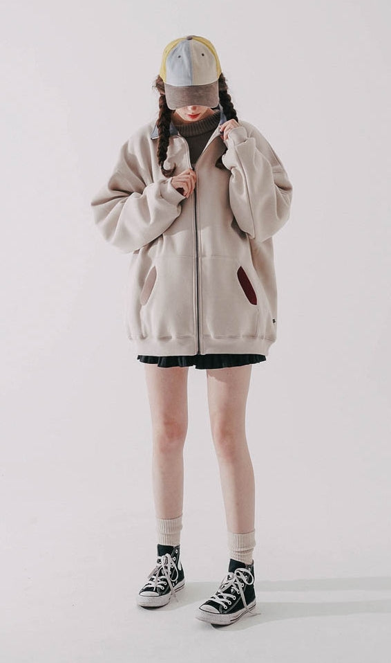 ダブルユーブイプロジェクト(WV PROJECT)  Pound Zip-up Light Beige MJOT7416