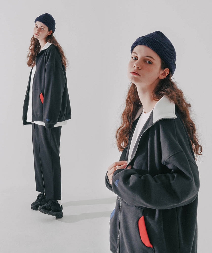 ダブルユーブイプロジェクト(WV PROJECT)  Pound Zip-up Black MJOT7416