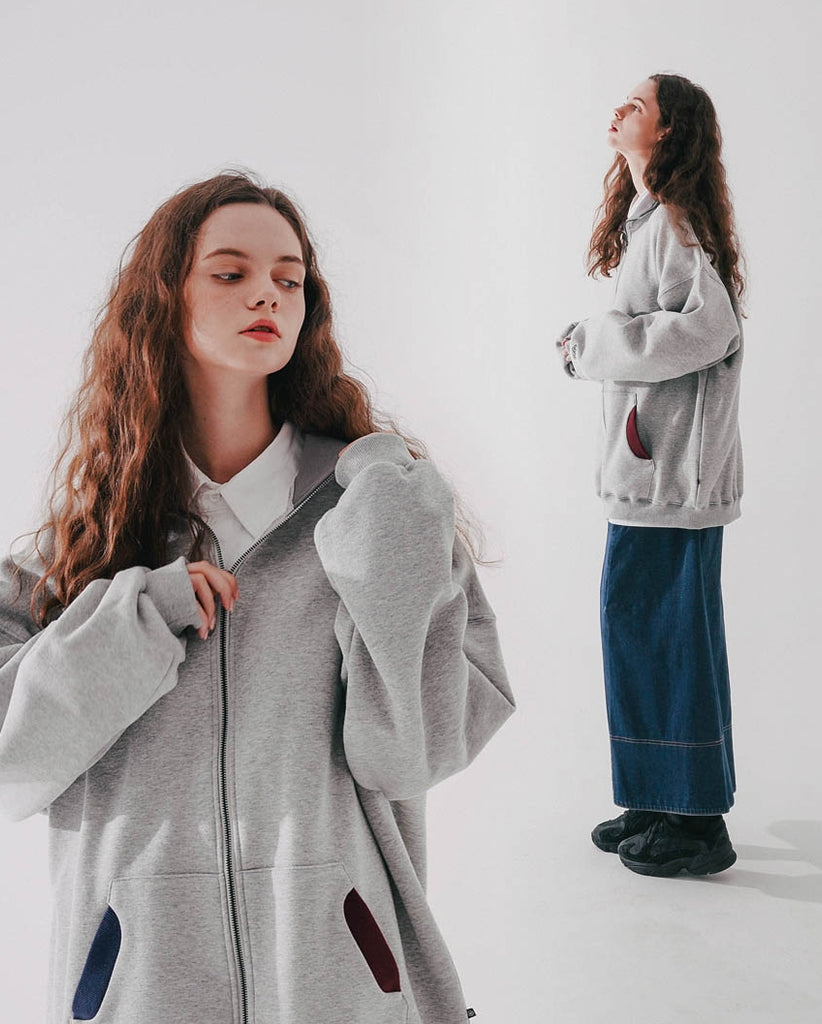 ダブルユーブイプロジェクト(WV PROJECT)  Pound Zip-up Grey MJOT7416