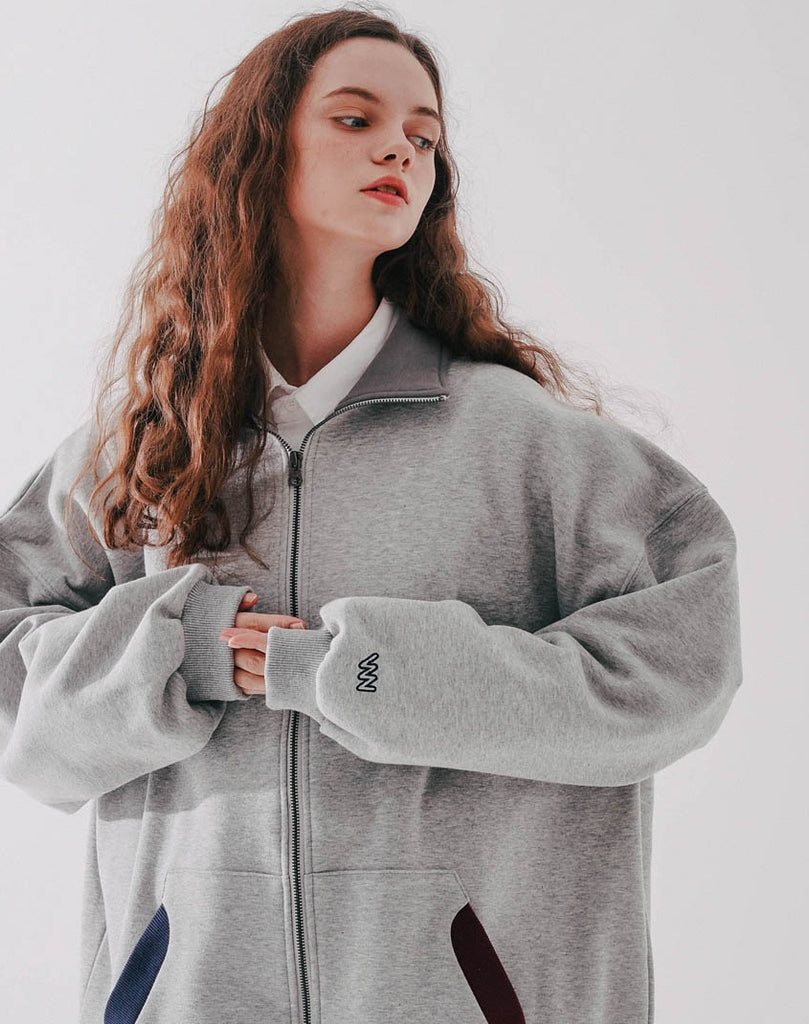 ダブルユーブイプロジェクト(WV PROJECT)  Pound Zip-up Grey MJOT7416