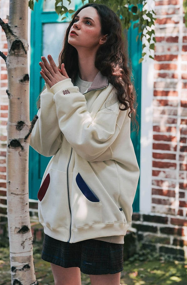 ダブルユーブイプロジェクト(WV PROJECT)  Pound Zip-up Cream MJOT7416