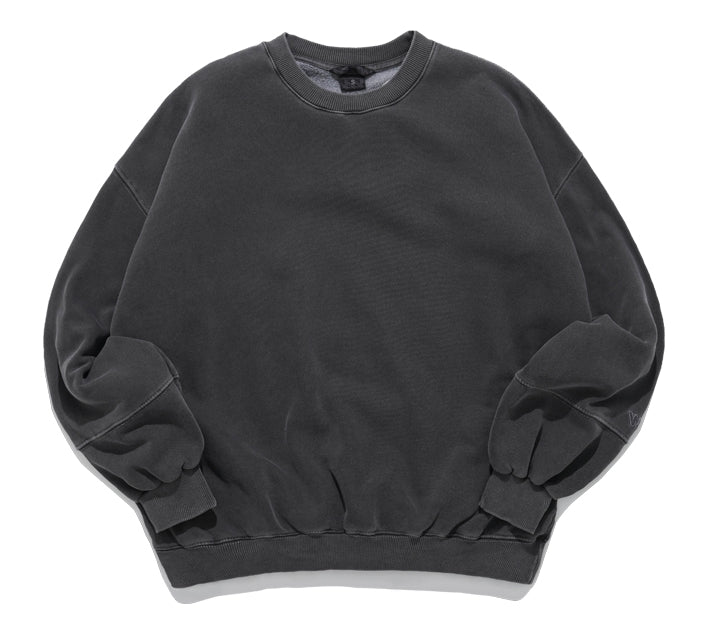 ダブルユーブイプロジェクト(WV PROJECT) Grain Pigment Sweatshirt Dark Gray MJMT7435