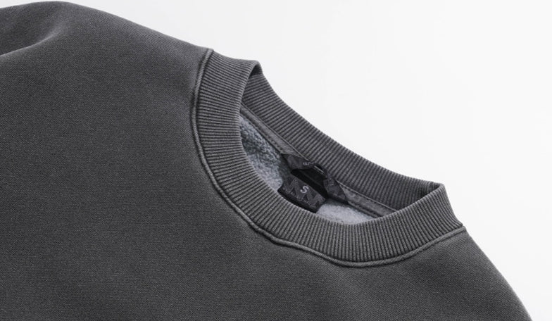 ダブルユーブイプロジェクト(WV PROJECT) Grain Pigment Sweatshirt Dark Gray MJMT7435
