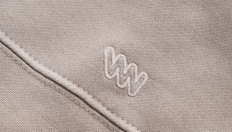 ダブルユーブイプロジェクト(WV PROJECT) Grain Pigment Sweatshirt Beige MJMT7435