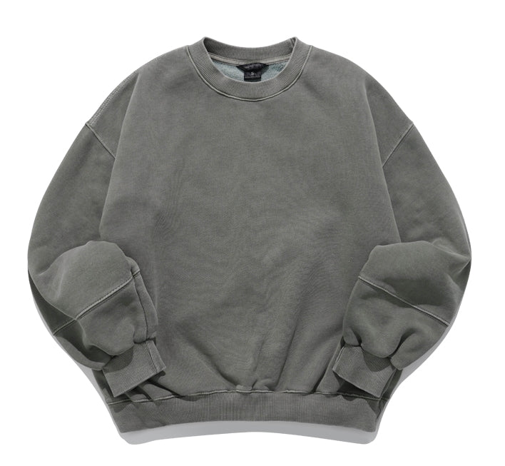 ダブルユーブイプロジェクト(WV PROJECT) Grain Pigment Sweatshirt Khaki MJMT7435