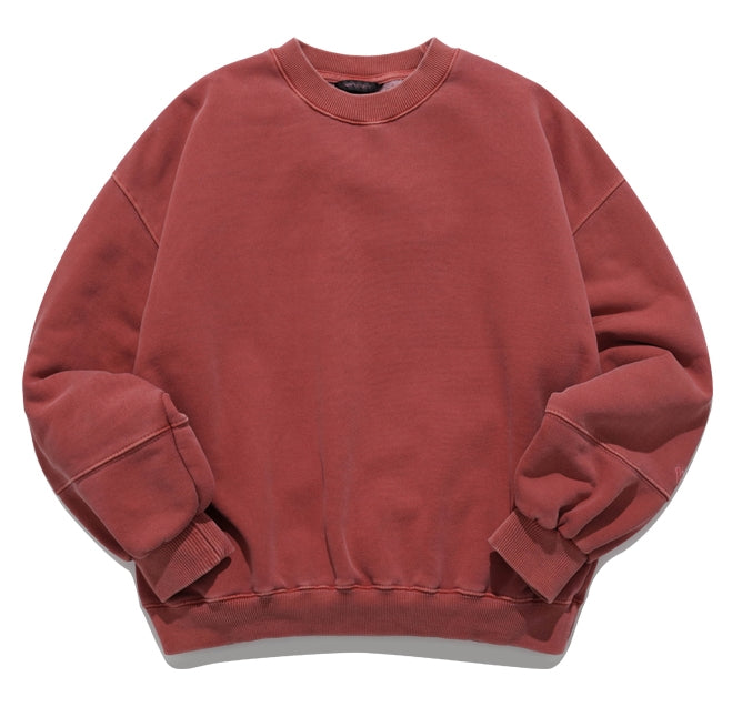 ダブルユーブイプロジェクト(WV PROJECT) Grain Pigment Sweatshirt RedBrown MJMT7435