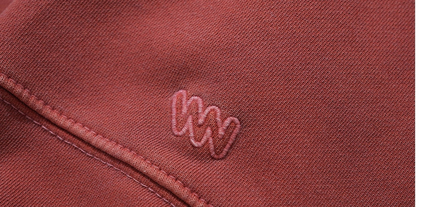 ダブルユーブイプロジェクト(WV PROJECT) Grain Pigment Sweatshirt RedBrown MJMT7435
