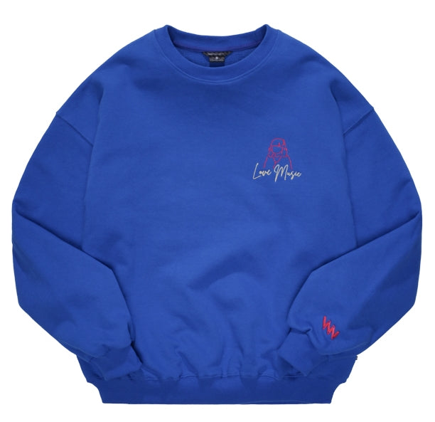 ダブルユーブイプロジェクト(WV PROJECT) Taps Sweatshirt Classic Blue SYMT7368