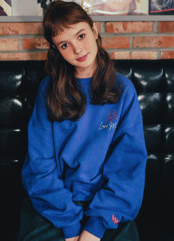 ダブルユーブイプロジェクト(WV PROJECT) Taps Sweatshirt Classic Blue SYMT7368