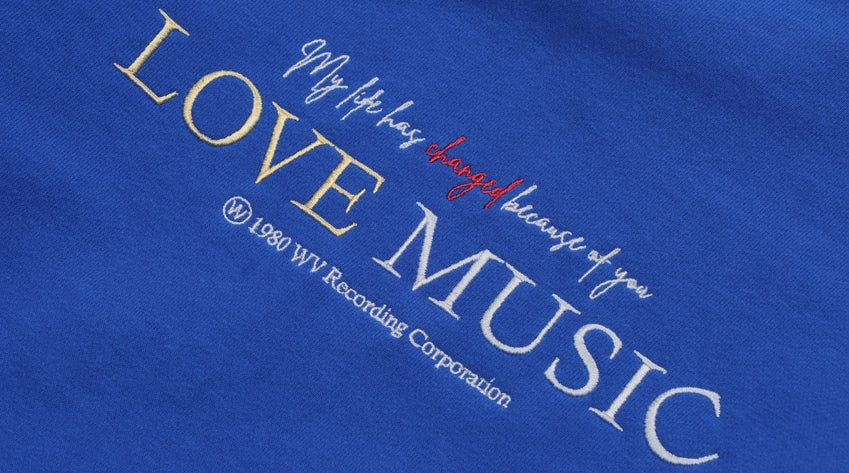 ダブルユーブイプロジェクト(WV PROJECT) Taps Sweatshirt Classic Blue SYMT7368