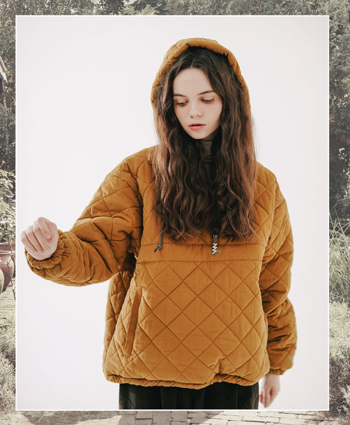 ダブルユーブイプロジェクト(WV PROJECT)  Beombi Quilted Anorak Camel MJOT7400