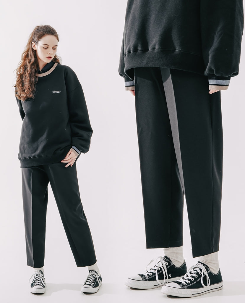ダブルユーブイプロジェクト(WV PROJECT)  Ciabatta Wide Banding Slacks Balck CJLP7425