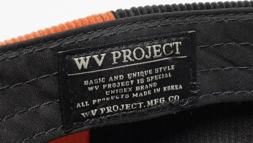 ダブルユーブイプロジェクト(WV PROJECT) Roll Corduroy Ball Cap Black MJAC7411