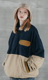 パーステップ(PERSTEP) CORDUROY POKET HALF ZIP-UP JACKET BEIGE SMOT4375