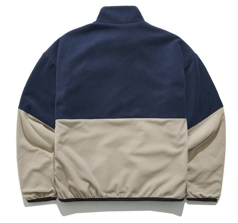 パーステップ(PERSTEP) CORDUROY POKET HALF ZIP-UP JACKET BEIGE SMOT4375