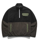 パーステップ(PERSTEP) CORDUROY POKET HALF ZIP-UP JACKET BLACK SMOT4375