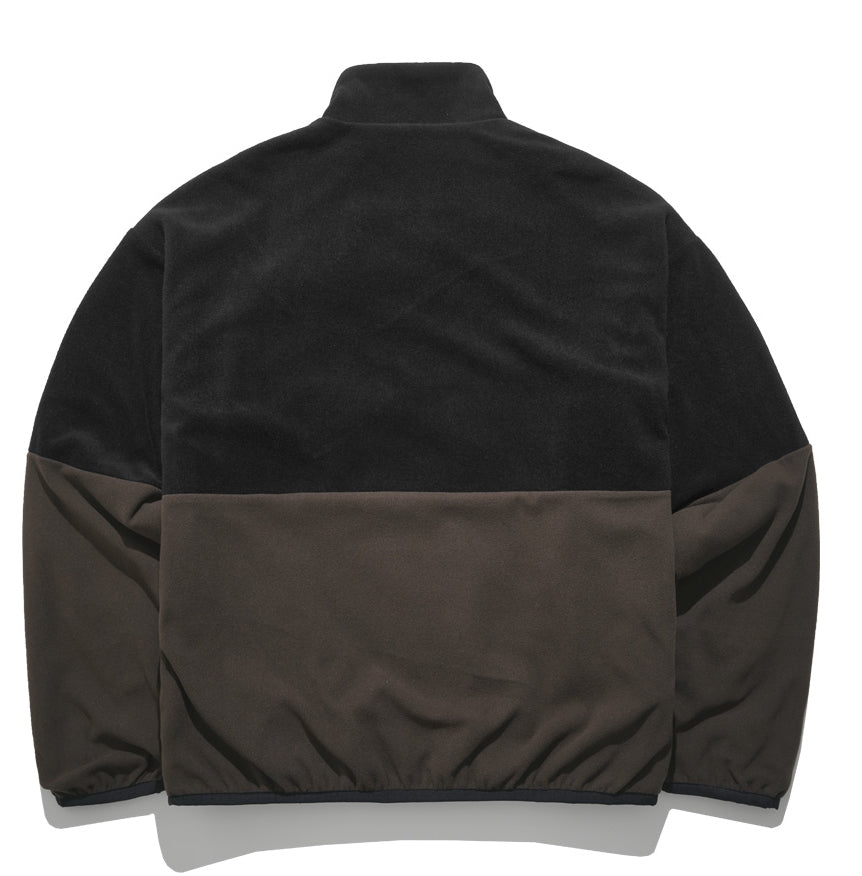 パーステップ(PERSTEP) CORDUROY POKET HALF ZIP-UP JACKET BLACK SMOT4375
