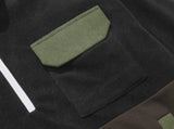 パーステップ(PERSTEP) CORDUROY POKET HALF ZIP-UP JACKET BLACK SMOT4375