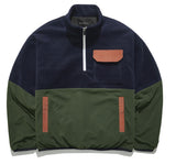 パーステップ(PERSTEP) CORDUROY POKET HALF ZIP-UP JACKET KHAKI SMOT4375