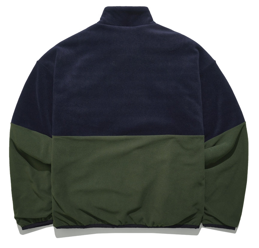 パーステップ(PERSTEP) CORDUROY POKET HALF ZIP-UP JACKET KHAKI SMOT4375