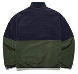 パーステップ(PERSTEP) CORDUROY POKET HALF ZIP-UP JACKET KHAKI SMOT4375
