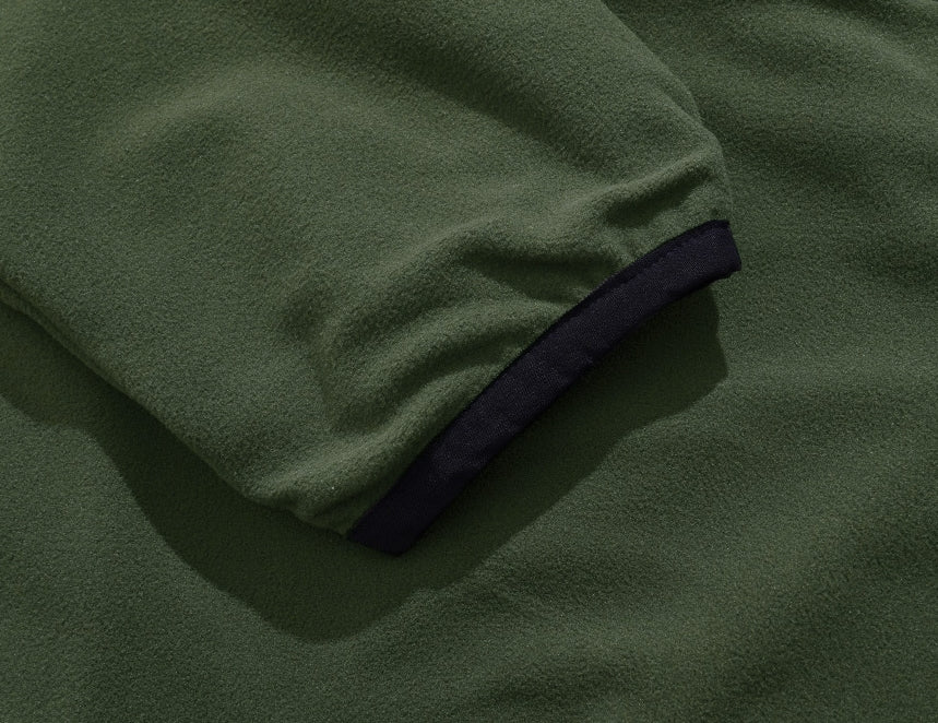パーステップ(PERSTEP) CORDUROY POKET HALF ZIP-UP JACKET KHAKI SMOT4375
