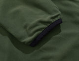 パーステップ(PERSTEP) CORDUROY POKET HALF ZIP-UP JACKET KHAKI SMOT4375