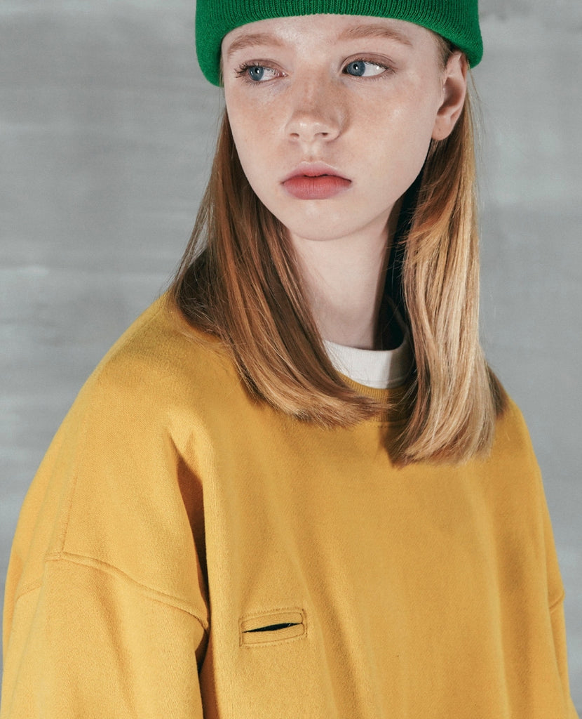 パーステップ(PERSTEP) ROUGH KING SWEATSHIRT MUSTARD SMMT4387