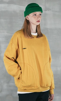 パーステップ(PERSTEP) ROUGH KING SWEATSHIRT MUSTARD SMMT4387