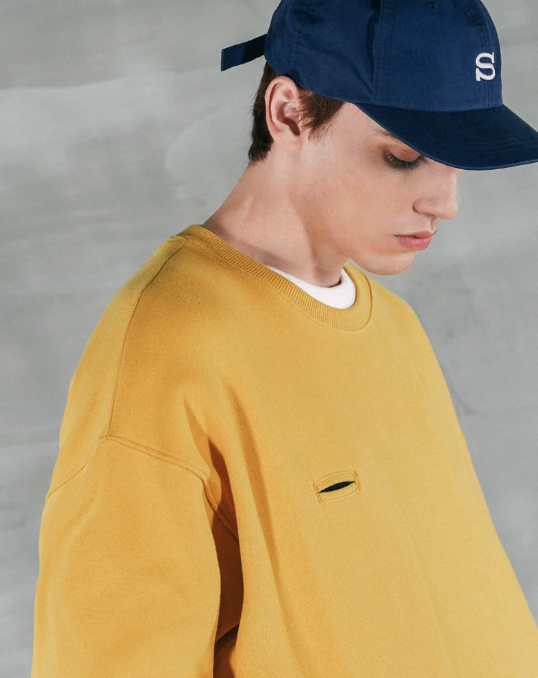 パーステップ(PERSTEP) ROUGH KING SWEATSHIRT MUSTARD SMMT4387