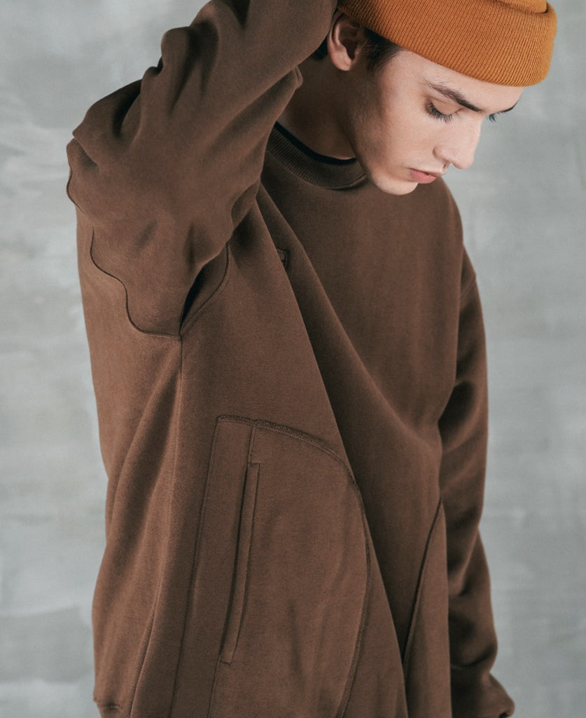 パーステップ(PERSTEP) ROUGH KING SWEATSHIRT BROWN SMMT4387