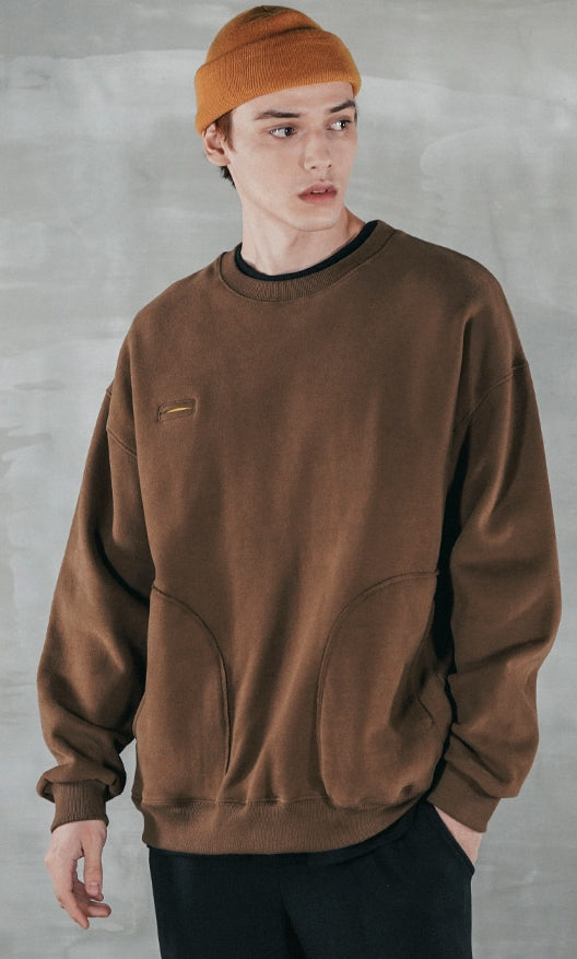 パーステップ(PERSTEP) ROUGH KING SWEATSHIRT BROWN SMMT4387