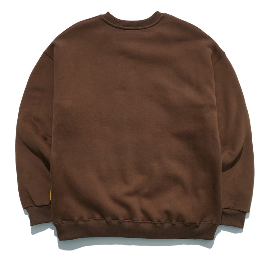 パーステップ(PERSTEP) ROUGH KING SWEATSHIRT BROWN SMMT4387