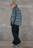 パーステップ(PERSTEP) SQUARE PATCH SHIRT GREEN SMLS4379