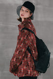 パーステップ(PERSTEP) SQUARE PATCH SHIRT RED SMLS4379