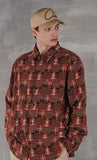 パーステップ(PERSTEP) SQUARE PATCH SHIRT RED SMLS4379