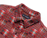 パーステップ(PERSTEP) SQUARE PATCH SHIRT RED SMLS4379