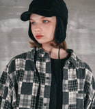 パーステップ(PERSTEP) SQUARE PATCH SHIRT GREY SMLS4379
