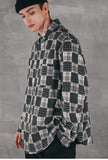 パーステップ(PERSTEP) SQUARE PATCH SHIRT GREY SMLS4379