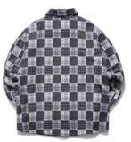 パーステップ(PERSTEP) SQUARE PATCH SHIRT GREY SMLS4379