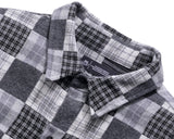パーステップ(PERSTEP) SQUARE PATCH SHIRT GREY SMLS4379