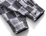 パーステップ(PERSTEP) SQUARE PATCH SHIRT GREY SMLS4379