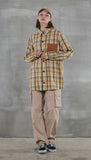パーステップ(PERSTEP) TOPIC CHECK SHIRT BEIGE SMLS4380