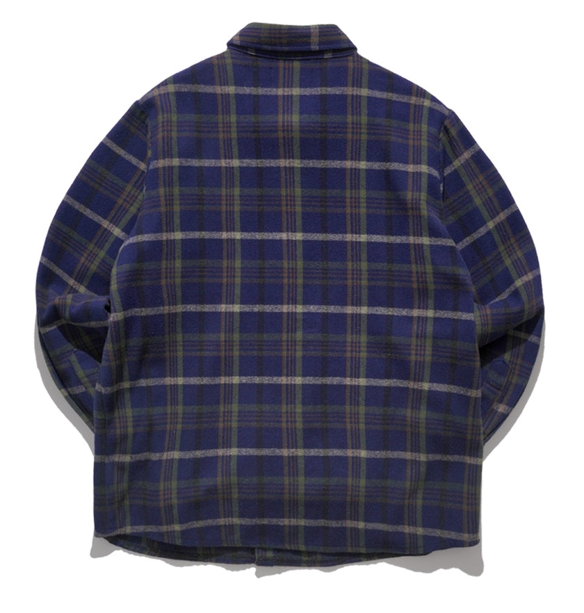 パーステップ(PERSTEP) TOPIC CHECK SHIRT NAVY SMLS4380