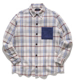 パーステップ(PERSTEP) TOPIC CHECK SHIRT IVORY SMLS4380