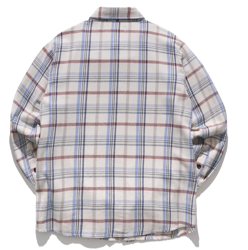 パーステップ(PERSTEP) TOPIC CHECK SHIRT IVORY SMLS4380