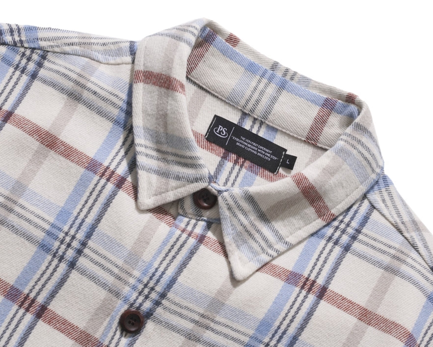 パーステップ(PERSTEP) TOPIC CHECK SHIRT IVORY SMLS4380